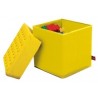 Grand Tabouret de Rangement Lego Jaune